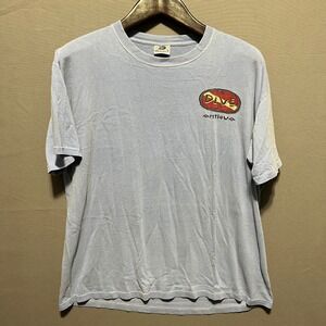 Anvil Authentic Pigment Mens Dive Antigua Graphic TShirt Blue Large Short Sleeve